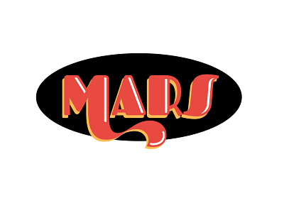 Mars Logo Retro