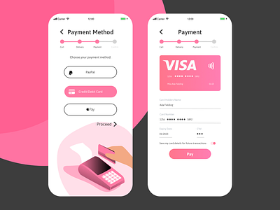 Daily UI :: 002 - Credit Card Checkout Form checkout clean creditcard creditcardcheckout design finance fintech illustration payment payment form payments pink shop shopping simple sketch ui uidesign ux