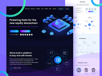 ICO Agency - Landing Page bitcoin crypto ico landing landing page roadmap ui design ux