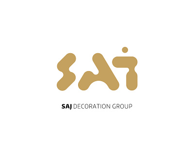 Saj Decoration Group Logo brand identity design branding decoration design logo design logotype typography