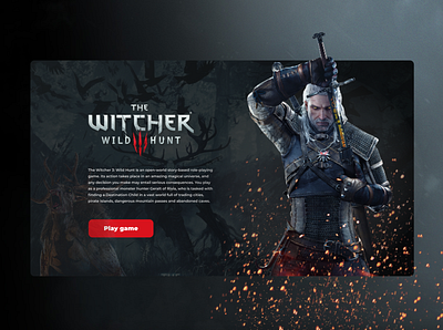 The Witcher concept design witcher