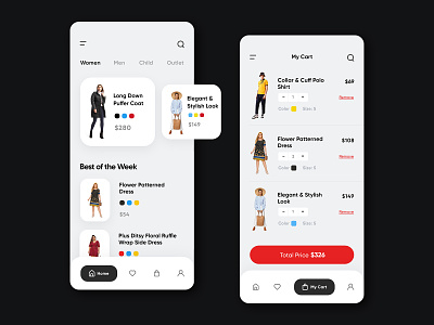 Concept Design for Shopping App app best best design best designers branding clothing inspiration interaction design shopping ui userexperiencedesign userinterfacedesign ux