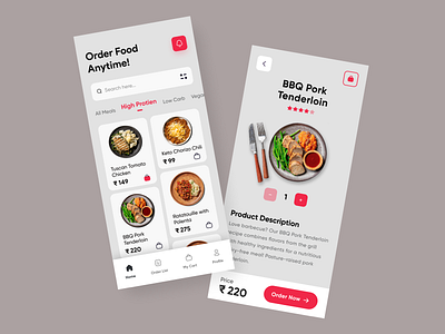 Healthy Food Order App best best design best designers design dinne food foodapp healthyfood interaction design order ui userexperiance userexperiencedesign userinterfacedesign ux