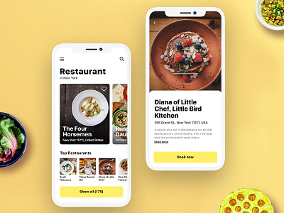 App Design for find best restaurants