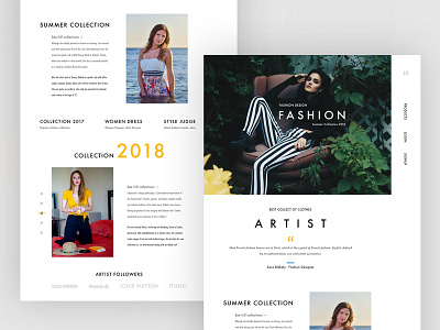 Fashion Collection Interface for Trendz Collection