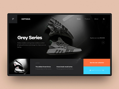 Interface Design for Shiftwear best best colors best design best designers bestwebsite colorful design design interaction design orange shiftwear shoes typography ui userexperiance userexperiencedesign userinterface userinterfacedesign ux