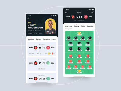 Football app ⚽️ app clean design fitness football ios mobile app simple sport ui ux