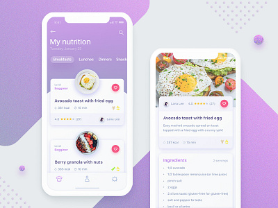 Food app app diet food interaction ipone meal mobile ui userinterface ux x