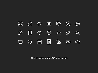 Iconset for macOSicons.com branding design figma design figmadesign icon illustration logo mac ui web