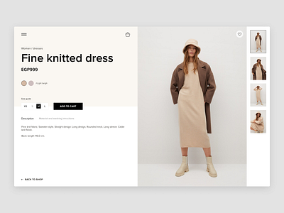 fashion store product page earthy fashion fashion website online shop online shopping online store product product page shop ui ui design webdesign