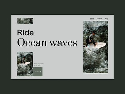 Ride the waves/Header