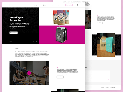 A  Packaging Company Homepage