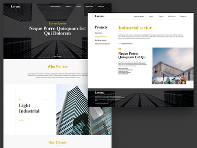 Construction Company Homepage