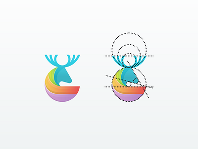 Deer logo artwork brand branding deer design graphic design illustration logo logodesign simple ui vector