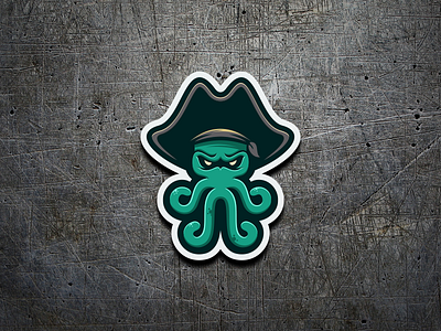 Octopirates animation artchiles design artwork brand branding design graphic design illustration logo logodesign octopirates octopus pirates simple ui vector