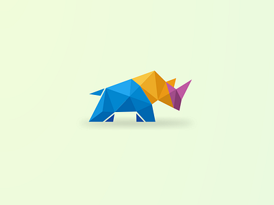 Rhino 3d animal animation artwork brand branding caracter design digitalart graphic design illustration logo logodesign motion graphics rhino simple ui vector