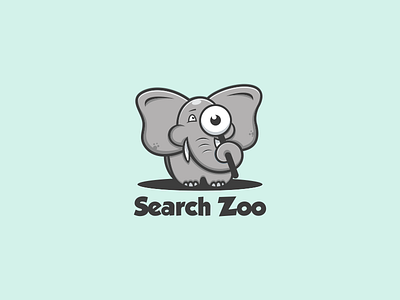 Search Zoo {Elephant} 3d animation artwork brand branding cute design elephant graphic design illustration logo logodesign motion graphics searchzoo simple ui vector