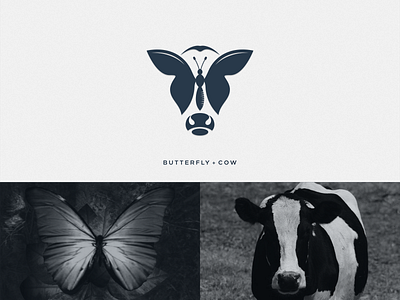 Butterfly + Cow 3d animal animation artchiles design artwork brand branding butterfly cow design graphic design illustration logo logodesign motion graphics simple ui vector