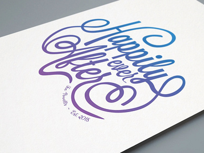 Happily Ever After design typography