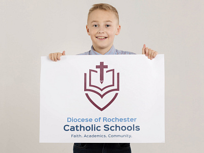 Diocese of Rochester Catholic Schools logo design design logo