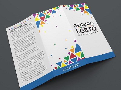 LGTBQ brochure and event poster branding brochure design poster