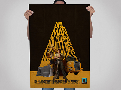 One Man Poster, Aurva Fine Agragets design photoshop poster