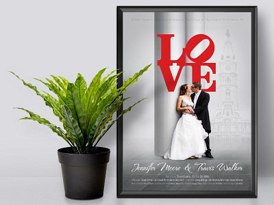 Love wedding poster design poster wedding