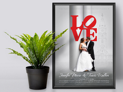 Love wedding poster