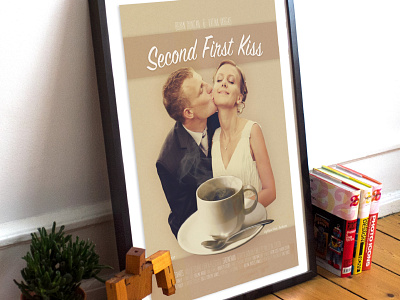 2nd First Kiss poster design poster wedding