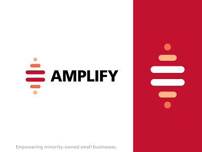 Amplify Small Businesses Concept branding design logo