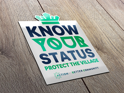 Know Your Status design sticker typography