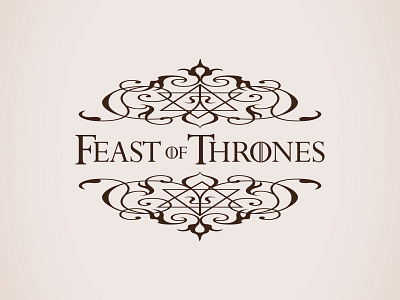 Feast of Thrones Event Mark branding design event logo