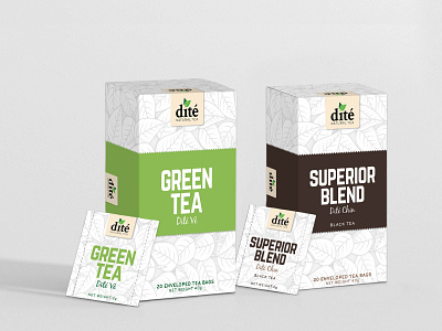 Dite Tea Packaging branding creative packaging design logo package design packaging