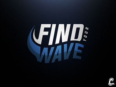 Find Your Wave! - Logo art branding esports identity illustrations logo surf vector wave