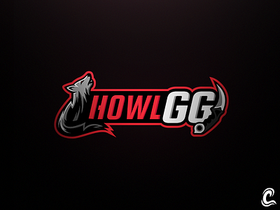 Howl.gg Logo art branding esports howl.gg identity illustrations logo mascot vector wolf