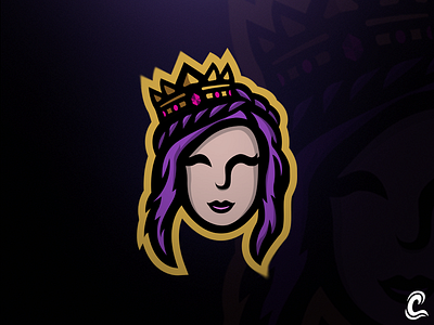 Stream Queen Mascot Logo