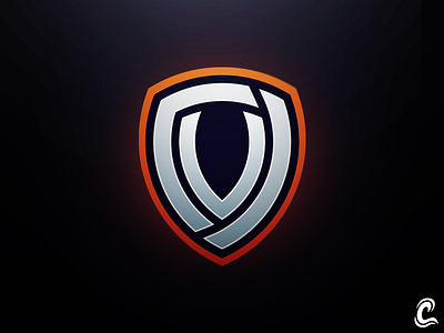 Shield Logo art branding clamarmic esports shield visual identity