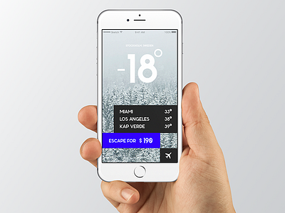 Weather app concept