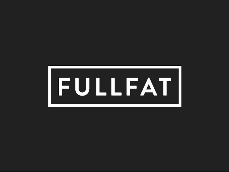Full Fat - Cream of Creative brand clean design emblem full fat icon logo