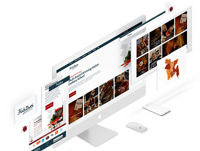 Website Design for Habiba's School of Spice branding design web design web development website