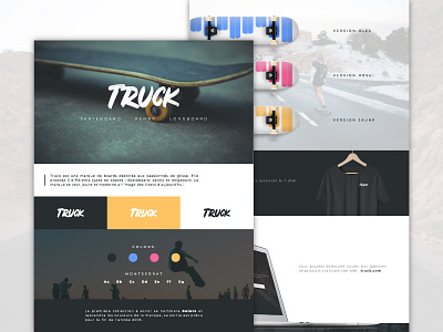 Truck | Branding branding identity longboard penny skateboard truck ui visual