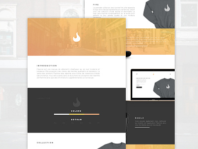 Flamme | Branding branding clothing fire flamme identity mockups ui visual