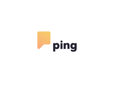 Ping logo brand branding chat identity logo logotype message ping visual