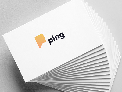 Ping | Business cards brand branding business card identity logo logotype mockup ping visual