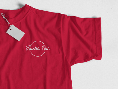 Austin Run | T-Shirt austin brand branding identity logo logotype mockup run thirtylogos visual