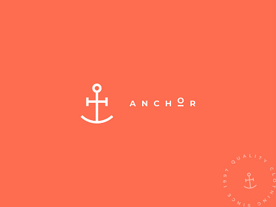 Anchor Logo anchor apparel brand branding clothing design identity logo logotype thirtylogos visual