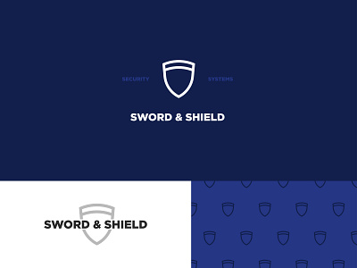 Sword & Shield logo 12 brand branding design identity logo logotype security system thirtylogos visual
