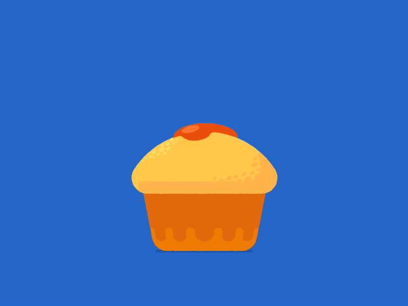 Pikabu Muffin 2d character after effects animation character character rig duik gif muffin