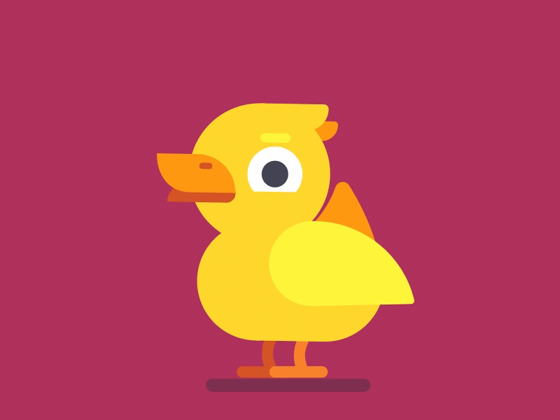 Cute Duck Sticker after effects animation cute duck glasses happy sticker