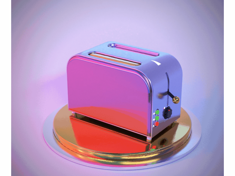 Toaster after effects c4d gif toaster